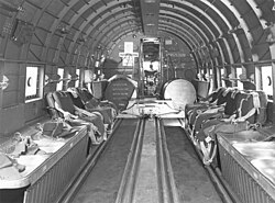 Interior view of Douglas C-47, Hendon Aerodrome, England