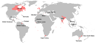 The British managed to occupy and take control of Cape Colony, British Guiana, Malta, Mauritius and Ceylon during the Napoleonic Wars.