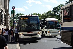 Students use Martz Trailways buses to return between campus and home/major cities.
