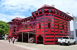 Parque de Bombas, a landmark of Ponce, a former fire station built in 1882