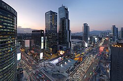 Gangnam District in Seoul