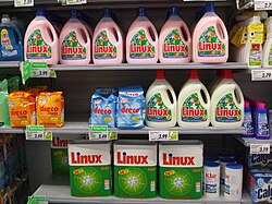 A product bearing "Linux" name, but not infringing the trademark owned by Linus Torvalds, because it falls into a different category