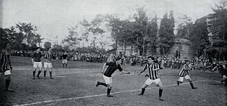 Scene of a Derby della Madonnina in 1915