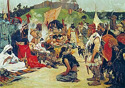 The Slave Trade in Eastern Europe during the High Middle Ages, painting by Sergei Ivanov (1864-1910)