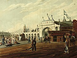 Buenos Aires' central market in 1818, by Emeric Essex Vidal