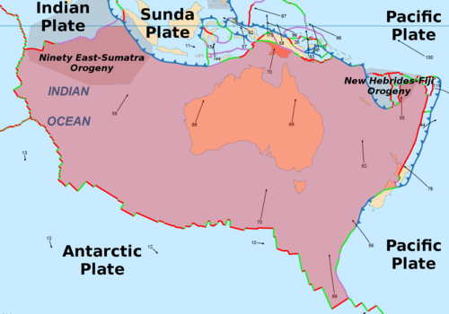 Australia as a whole part of the Australian Plate