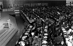 Adoption of the World Heritage Convention in 1972 at UNESCO.