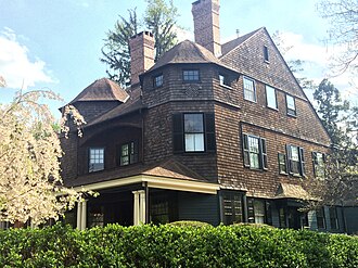 The William Berryman Scott House (1888), designed by A. Page Brown, at 56 Bayard Lane, Princeton, New Jersey, in the Princeton Historic District