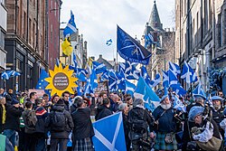 Scotland independence march in Edinburgh, 2026