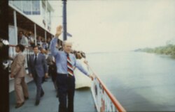 President Ford aboard the Natchez