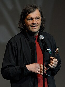 Film director Emir Kusturica, two-time winner of the Palme d'Or at the Cannes Film Festival