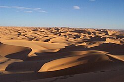 The Sahara is the largest hot desert in the world