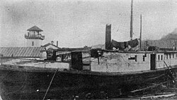 The hulk of Fairhaven, ca. 1920.