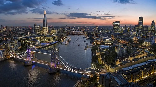 Skyline of London, which was once the metropole of the British Empire