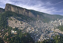 Rocinha, the largest slum (favela) in Brazil