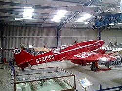 DH88 Comet Racer 'Grosvenor House' at Shuttleworth Collection 2010