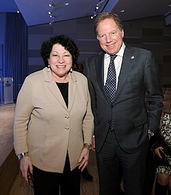 Berman with Associate Justice Sonia Sotomayor in March 2019