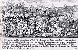Saint-Domingue slave revolt in 1791