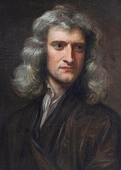 Sir Isaac Newton in 1689. His Principia presented his three laws of motion in geometrical language, whereas modern physics uses differential calculus and vectors.