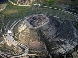 Aerial photo of Herodium from the southwest