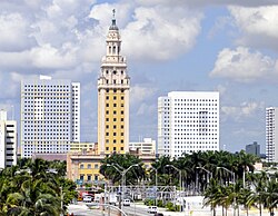 Miami's Freedom Tower, built in 1925, was added to the National Register of Historic Places in 1979.
