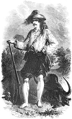 Paul de la Gironière a Nantais, French immigrant to the Philippines. He established the Jala Jala hacienda in Morong district, modern day Rizal province. He is wearing early 19th century Philippine fashion in the image.
