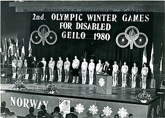 The 1980 Winter Paralympics opening ceremony