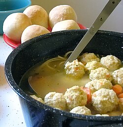 Matzo ball soup