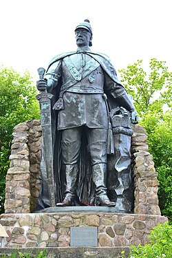 Statue of Otto von Bismarck in the northernmost German state of Schleswig-Holstein
