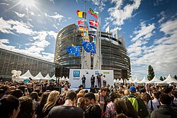 The European Parliament: Austria is one of the 27 EU members.