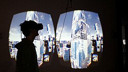 Telepresence-based installation 10.000 Moving Cities, 2016 by Marc Lee