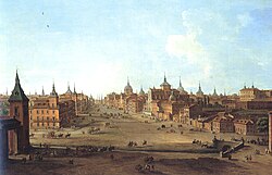 The Calle de Alcalá in 1750 by Antonio Joli