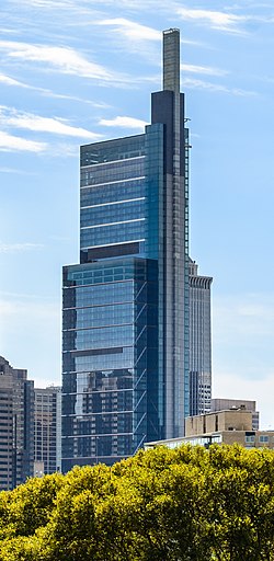 Comcast Technology Center in Center City is the tallest building in Philadelphia.