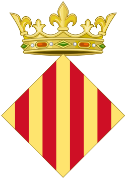 Coat of arms of Aragon (Lozenge shaped variant)