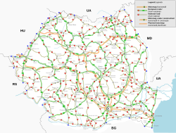 Romania's road network