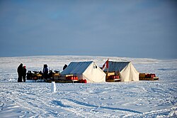A Canadian Rangers training camp in Alert, Nunavut. The Canadian Rangers are a sub-component of the Canadian Armed Forces reserve force.