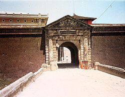Santa Lucia gate entrance to the original walled city of Manila. (Intramuros)
