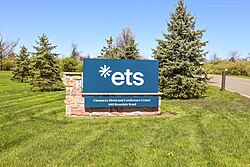 Educational Testing Service welcome sign