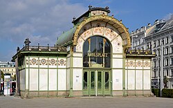 Karlsplatz Stadtbahn Station, designed in Art Nouveau style