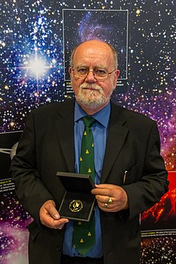 John Campbell Brown with his gold medal, awarded in 2012