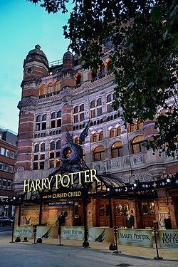 Harry Potter and the Cursed Child playing at the West End's Palace Theatre