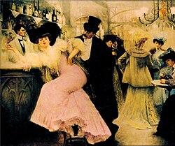 The Belle Époque, The Bar at Maxim's, by Pierre-Victor Galland, c. 1890