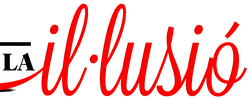 Billboard in Barcelona (detail), showing the word iŀlusió ("illusion")