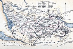 Map B: Stirlingshire Civil Parish map.[21]