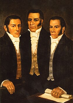 The brothers José, Vicente and Mariano Angulo, leaders of the Cuzco Rebellion of 1814.