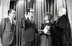 Ruckelshaus sworn in as first EPA administrator