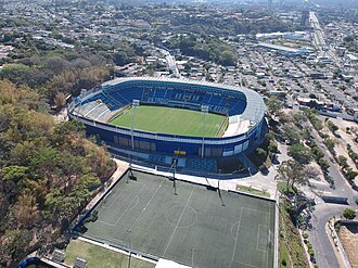 Aerial view of the Estadio Cuscatlán, El Salvador's national stadium
