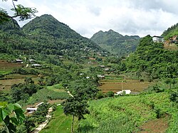 Countryside of Vietnam's impoverished Lao Cai Province, source of many illegal migrant workers to China[13]