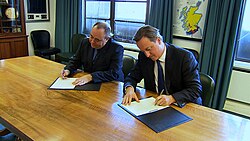 The signing of the Edinburgh Agreement permitted a referendum on independence to be held in 2014