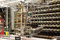 Loading tubes of the Hanford B Reactor